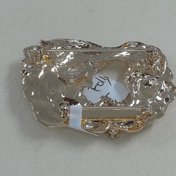 Vintage Kirk’s Folly Signed Gold-Tone “Lady of the Lake” Brooch - Picture 4 of 5